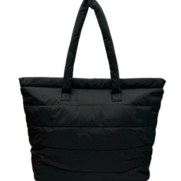 NWT Reebok Beatrice Black Puffer Tote Bag 20.9L - Picture 2 of 6
